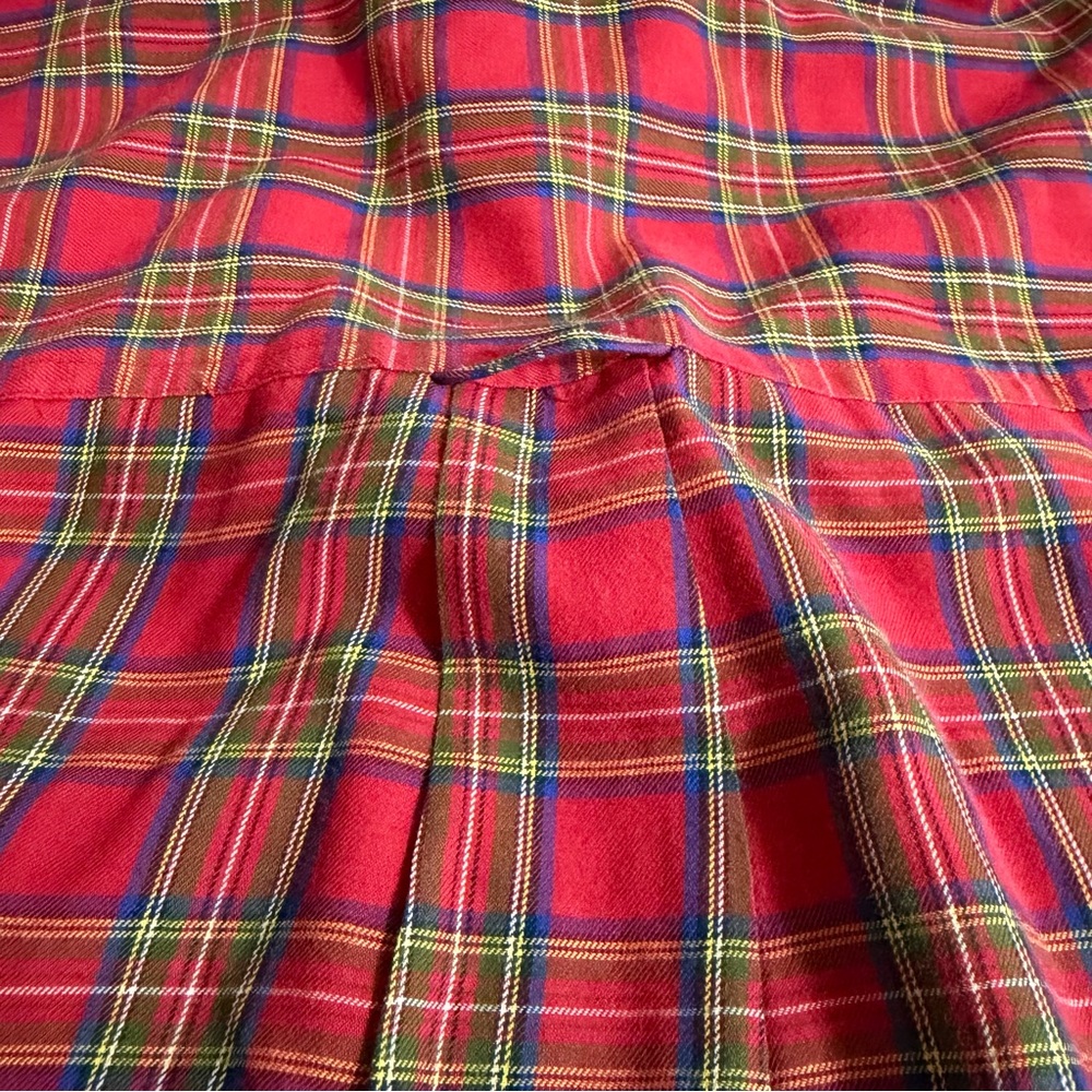 Vintage Chaps Ralph Lauren Men’s XL Red Tartan Plaid Button Down Dress Shirt - Picture 9 of 12